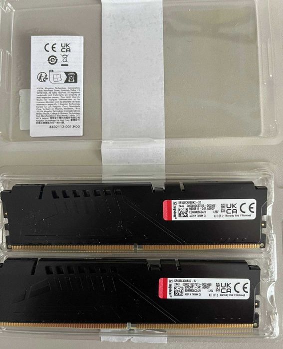 Kingston  32 GB (2x16GB) DDR5 5600 MHz новая