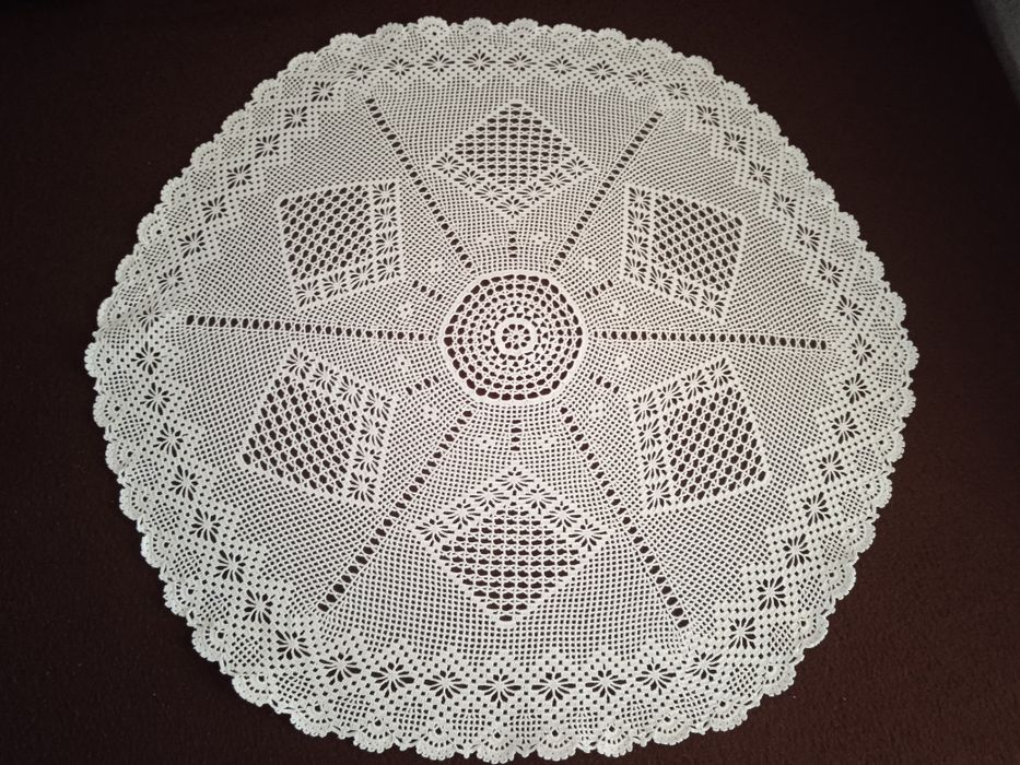 Panos de crochê e linho novos