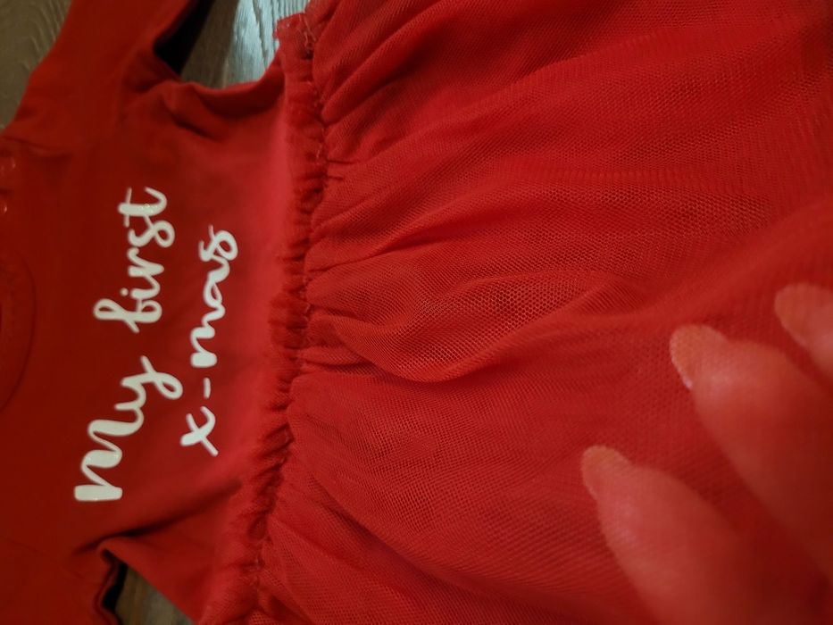 Czerwona sukienka rozmiar 62, święta Boże Narodzenie