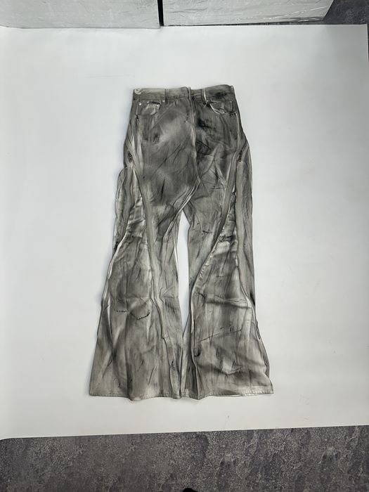 Rick Owens BANANA type faded opium archive джинси сині джинсы клеш M L