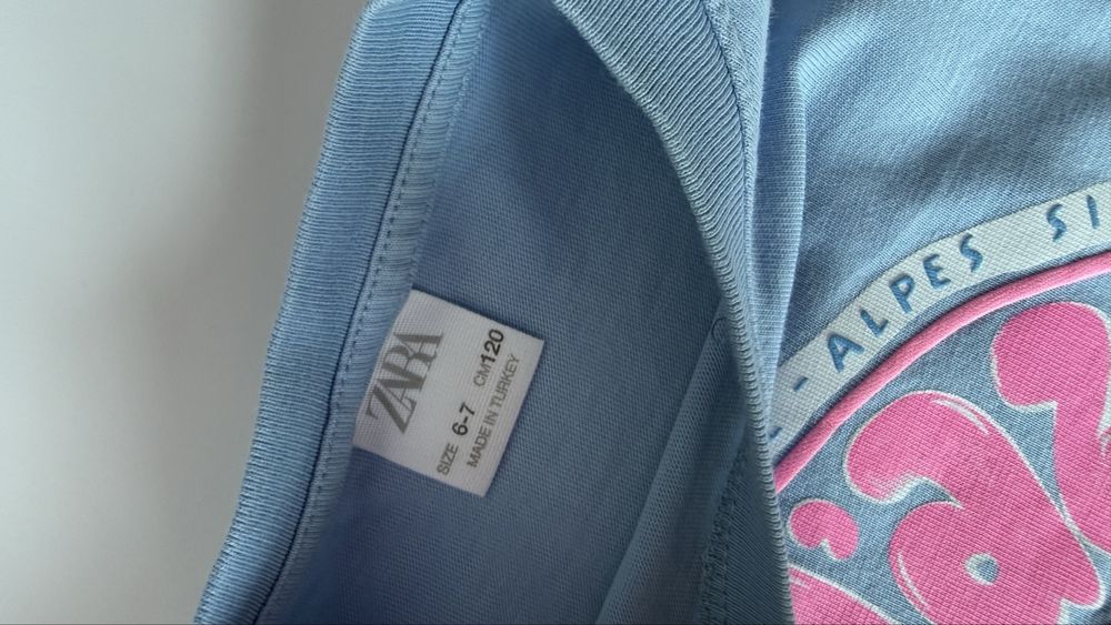 Zara футболка 6-7 р 116-120 см