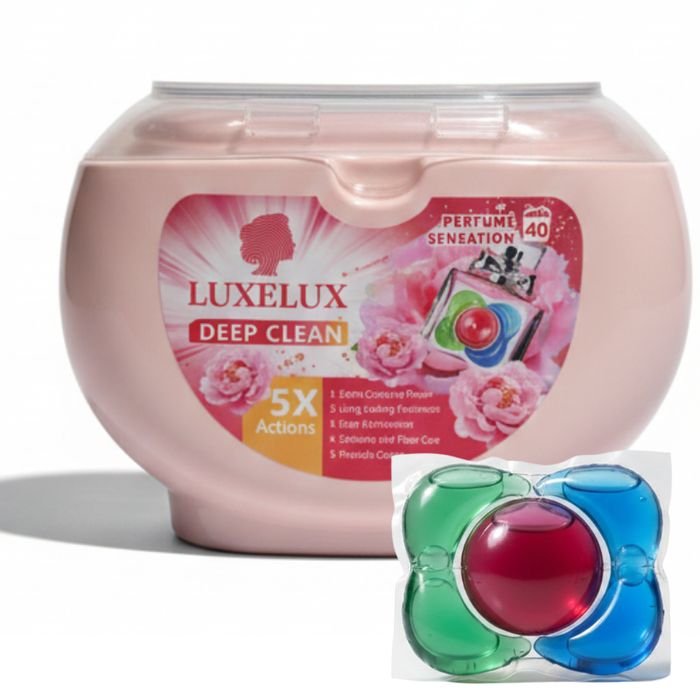 Kapsułki do prania 5 w 1 All in One Uniwersalne 40 szt. LUXELUX