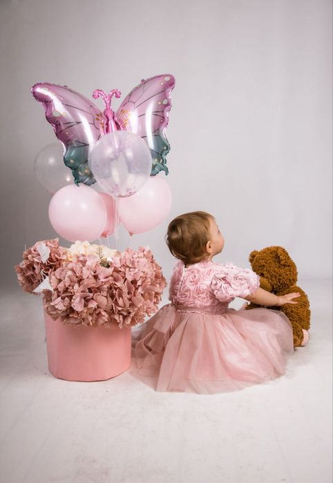 Платье с пинетками на годик