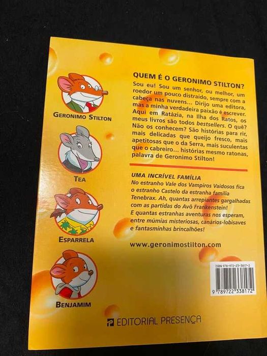Livro "Geromino Stilton- uma incrível família"