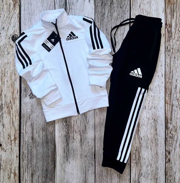 Дитячий спортивний костюм Adidas Адидас чорний білий