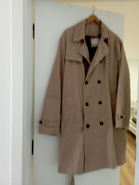 Vendo gabardina como nova castanho claro