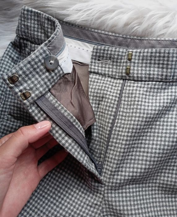 Spodnie Massimo Dutti wełna