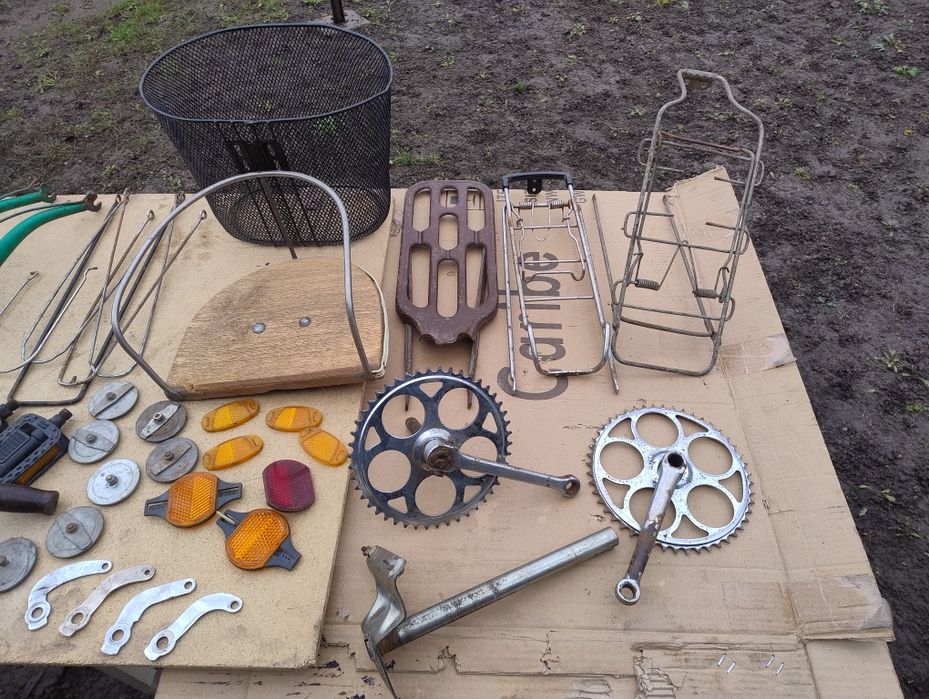 СССР велозапчастини щиток педалі зірочка шатун велосипеда багажник клю