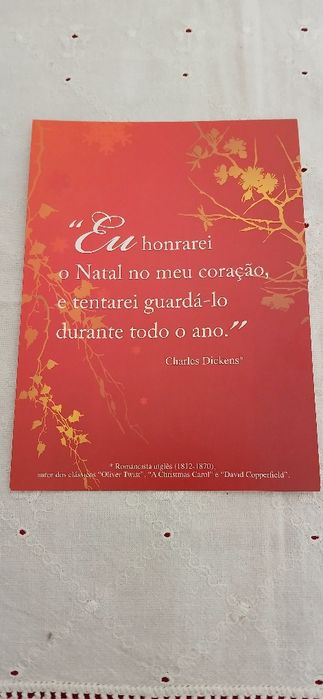 Postal com poema de Natal, novo