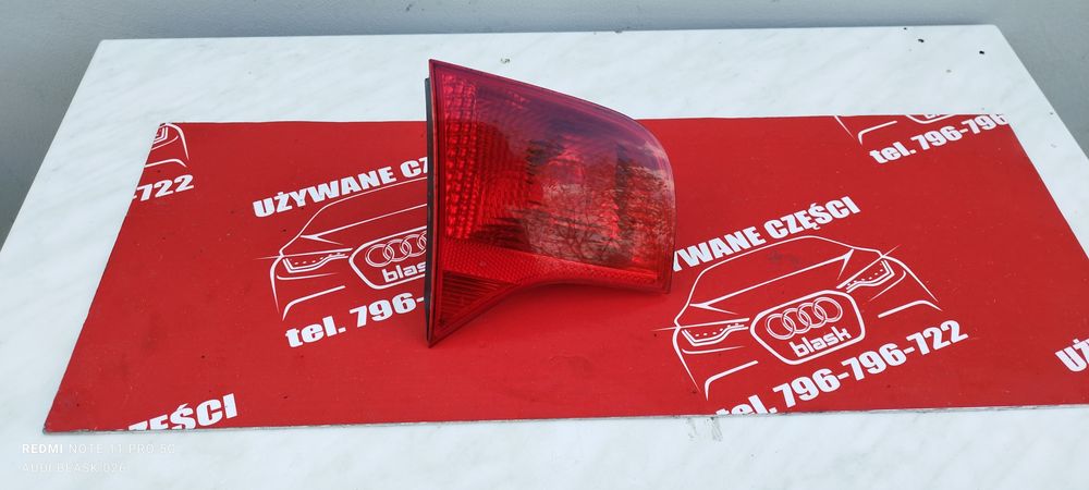 Lampa Lewy Tył Oryginalna HELLA Bagażnika Audi A4 B7 Sedan 2007 rok Części Blask Gołdap