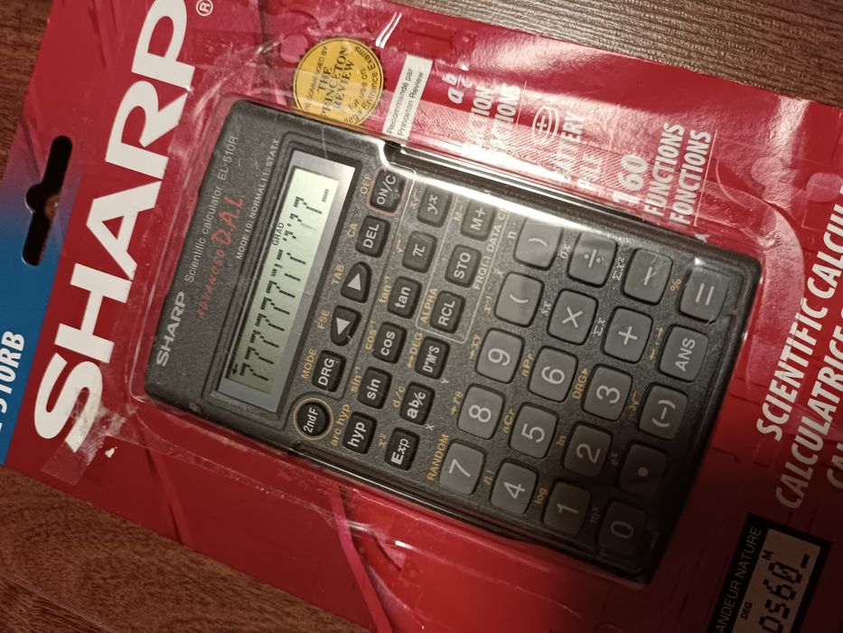 Калькулятор Sharp EL-510RB.