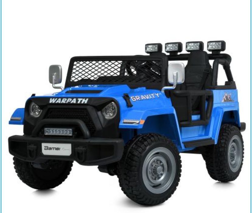 Двухместный Детский электромобиль Джип Вранглер на 4 Мотра дитячий
