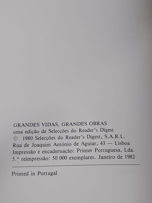 Grandes vidas grandes obras