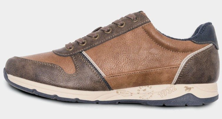 Sneakersy, buty MUSTANG brązowe 44