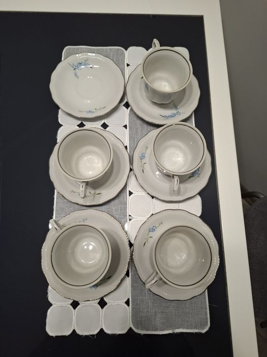 Porcelana Wałbrzych komplet do serwowania serwis do herbaty