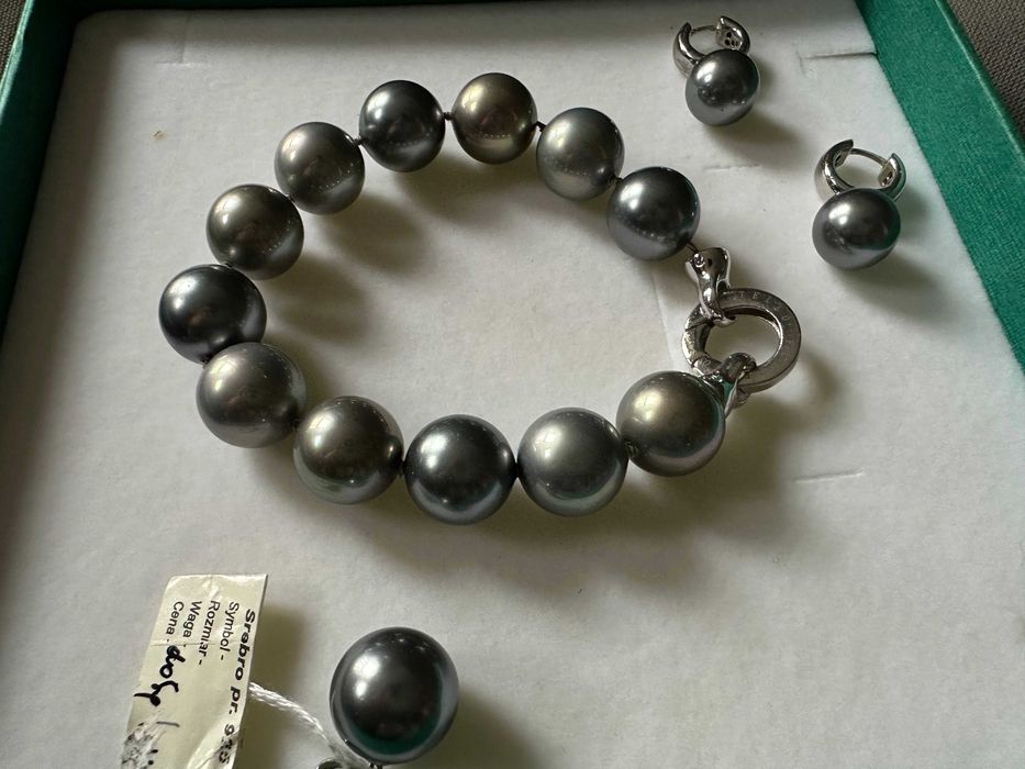 zestaw biżuterii-naturalne perły