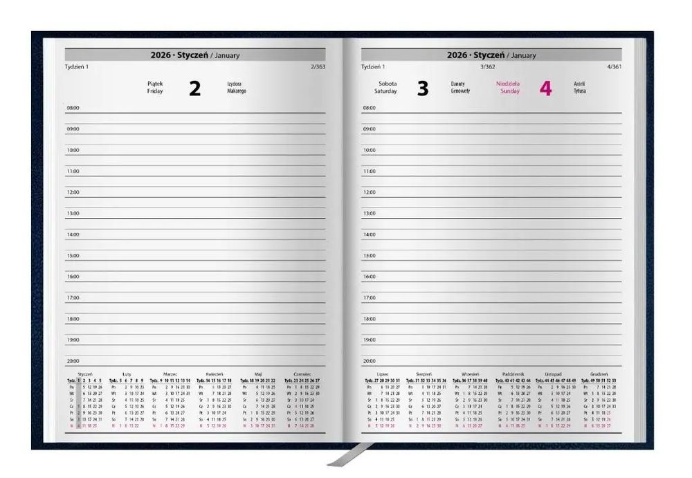 Kalendarz 2026 książkowy neptun. KALPOL.BIS kalendarze