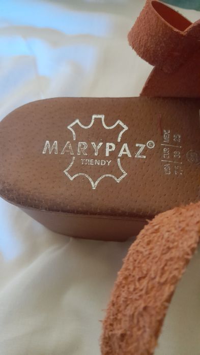 Sandálias pele genuína Marypaz tamanho 38 - Bom estado