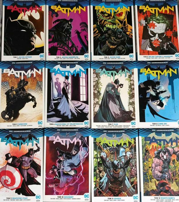 kompletna seria komiksów batman  12 tomów.