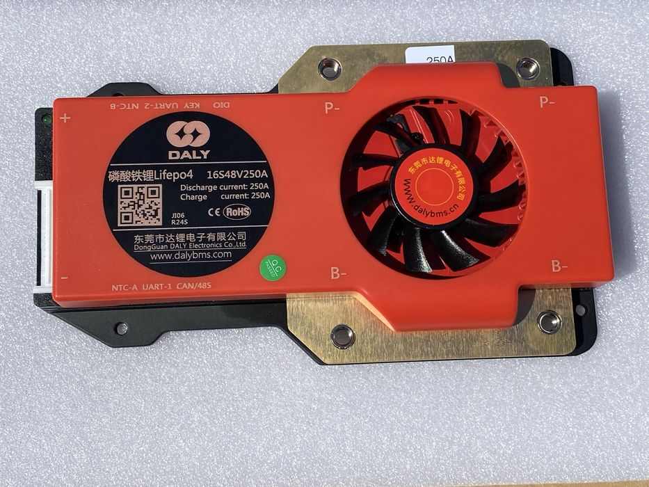 BMS плата DaLy Lifepo4 48V 16S 250A + Bluetooth