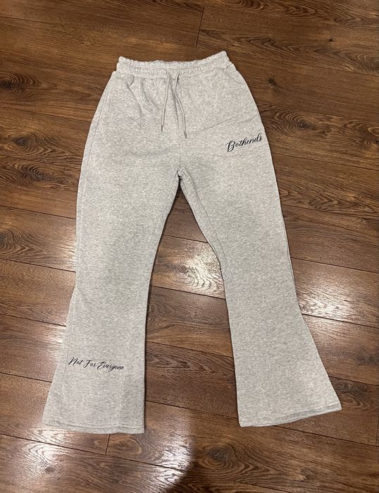flared pants сірі