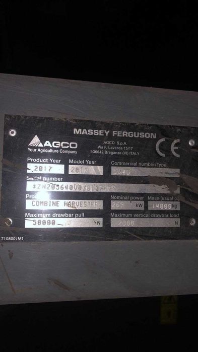Комбайн Massey Ferguson 7370 Beta