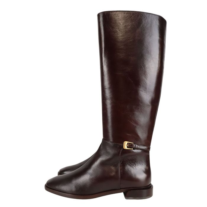 Tory Burch Buty damskie Kozaki Rozmiar 36 Brązowe skórzane buty damskie SCH5252