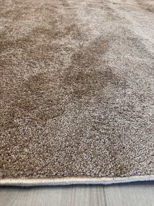 Ковролін середній ворс бежевий 297х338 з оверлоком