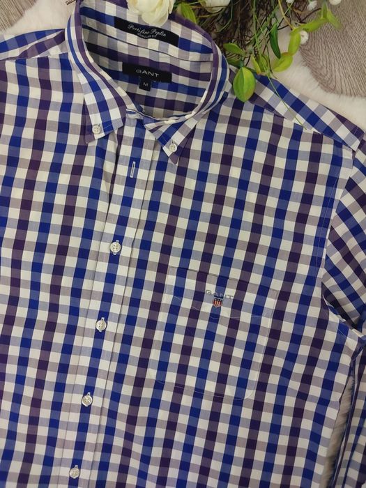 Męska koszula w kratę firmy GANT m