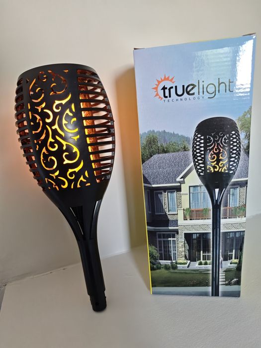 Lampion solar płomień XXL 2szt