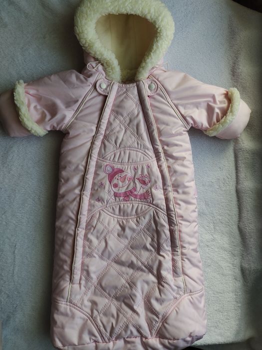 Продам зимовий комбінезон (конверт) для дівчинки