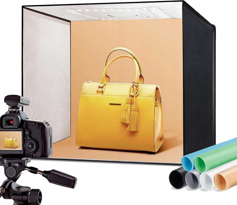 RALENO Photo Studio Box PKL-D550 Pudełko na Zdjęcia 6 Kolorów Tła