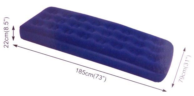 Dmuchany materac jednoosobowy 22x79x185cm 227kg