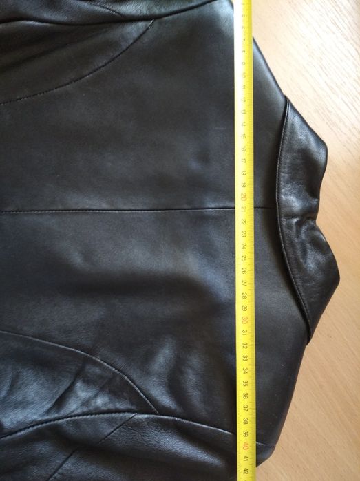 Пиджак кожаный S женский, піджак жіночий шкіра