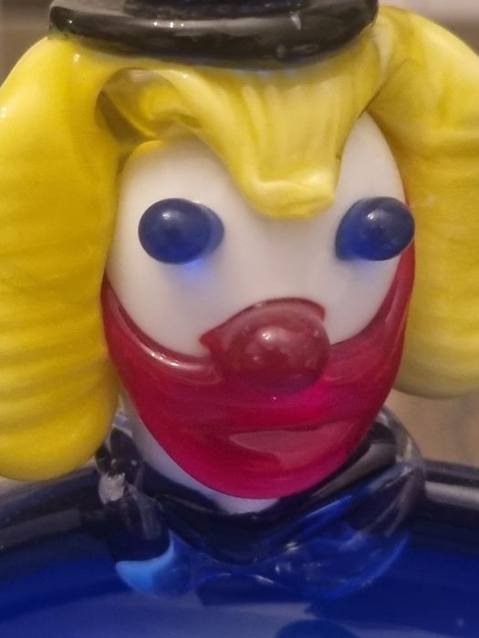 Szkło Murano  - bomboniera klown