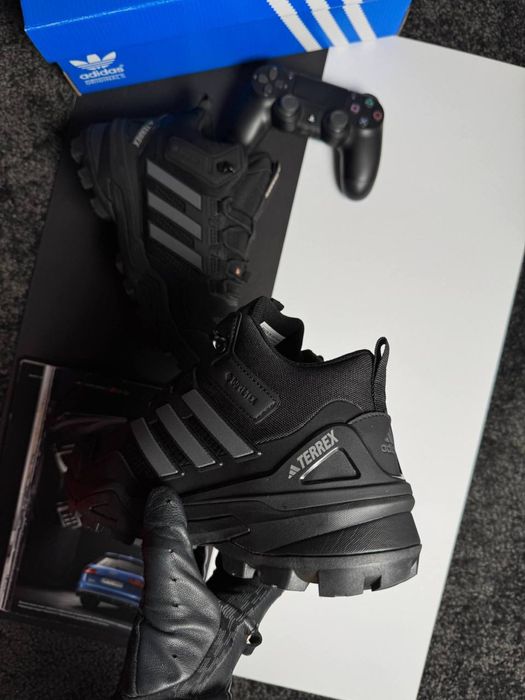 Мужские кроссовки адидас терекс Adidas Terrex Fur Black Grey [41-46]