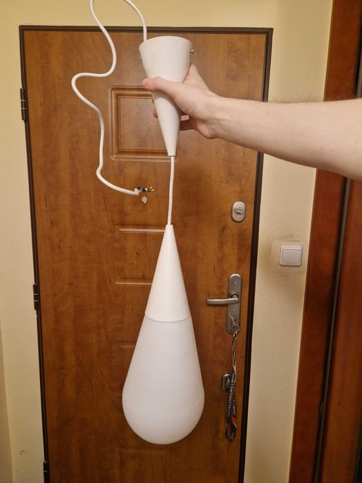 Lampa wisząca biała