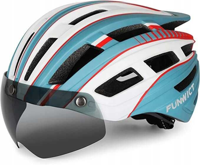 Kask rowerowy z wizjerem FUNWICT BRAKK rozmiar M USZKODZENIA