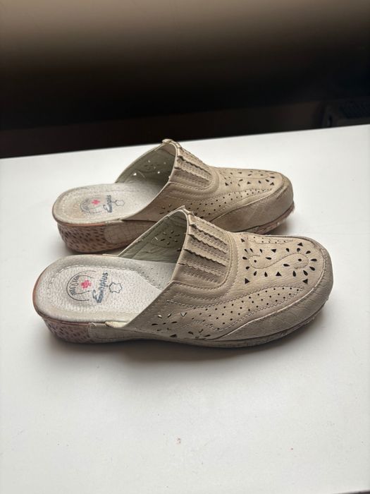 Klapki promedyczne enplus skóra naturalna 24,5cm