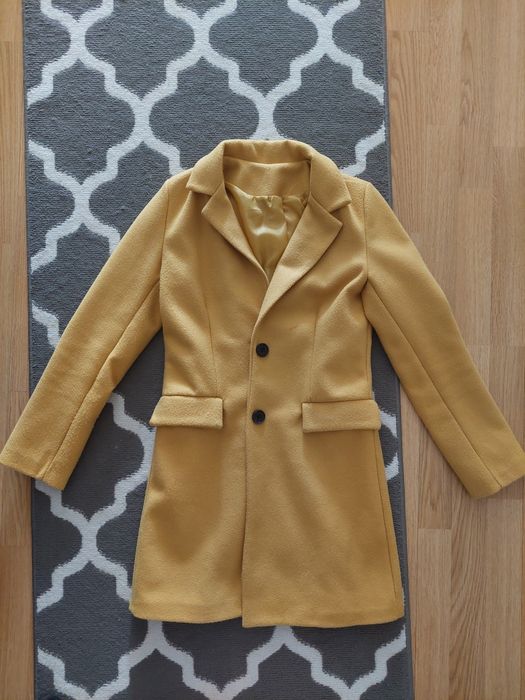 Płaszczyk musztardowy s