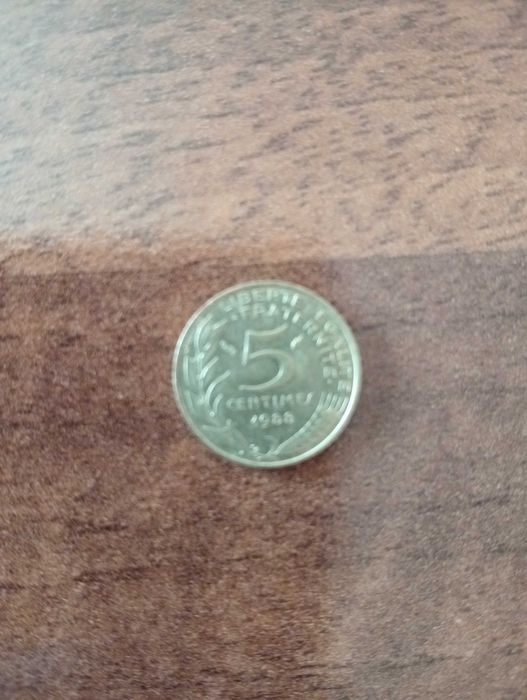 5 centimos França Ano 1988