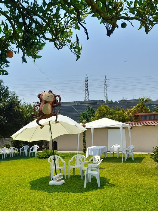Festeje ao ar livre na Casa Jardim