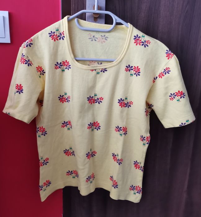 Żółta krótka bluzeczka