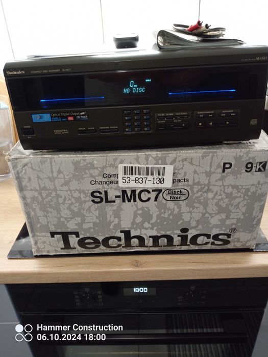 Mega Unikat  Super Zmieniarkę Technics SL-MC7 + Pilot CD TEXT