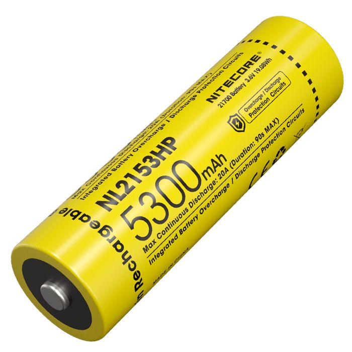 Акумулятор 21700 (5300mAh) Nitecore NL2153HP