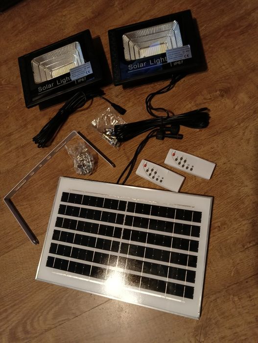 2x Solarna lampa zewnętrzna