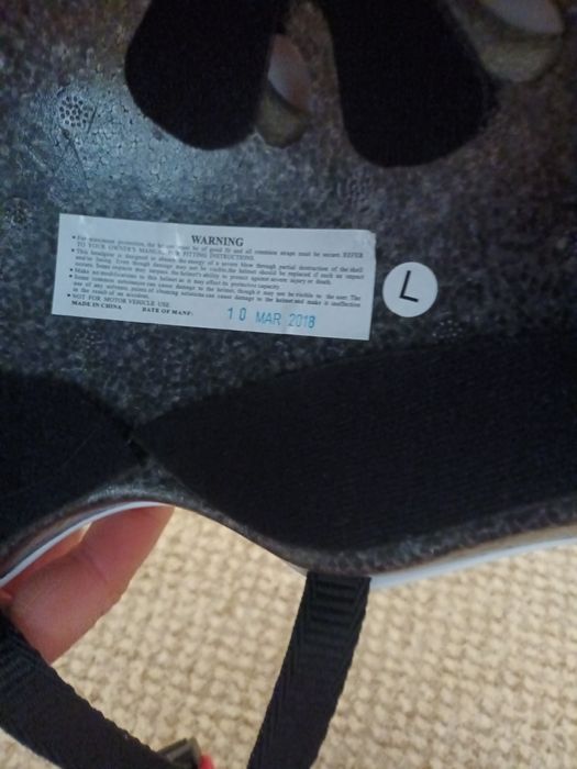 Kask bialy rozmiar L