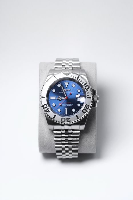 Zegarek Custom Mod Submariner Yacht-Master Blue Seiko Mod