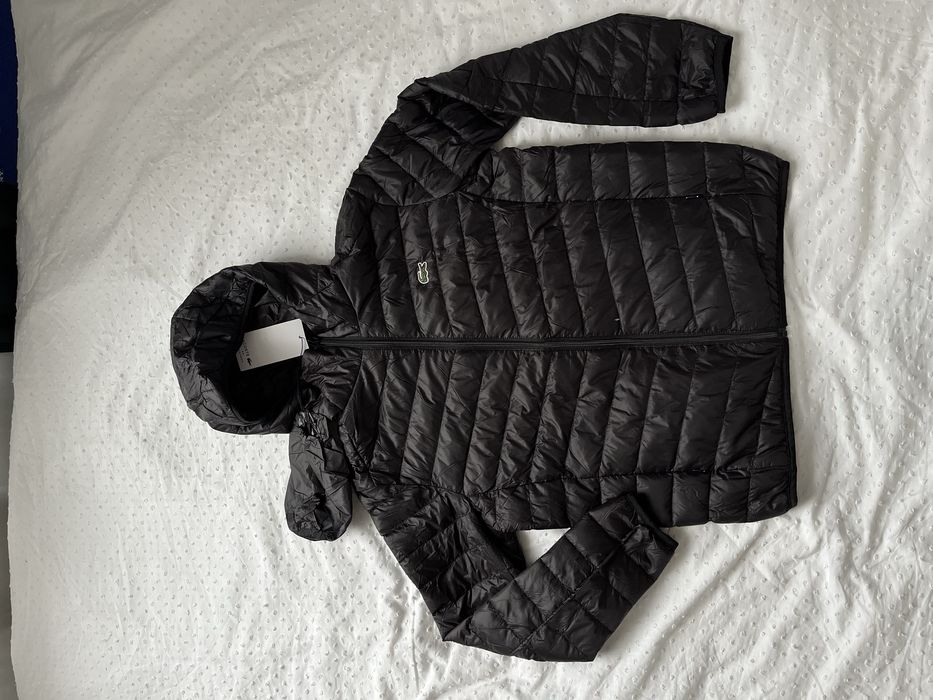 Kurtka pikowana Lacoste nowa czarna S