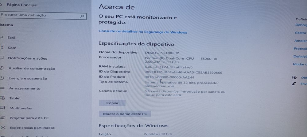 Computador torre desktop